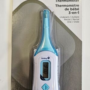 Safety 1st White and Blue 3-in-1 Baby Thermometer
